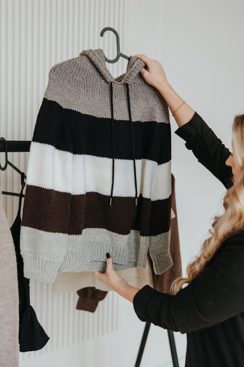 Knit Pattern: Classic Stripe Hoodie – whiteowlcrochetco