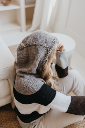Knit Pattern: Classic Stripe Hoodie