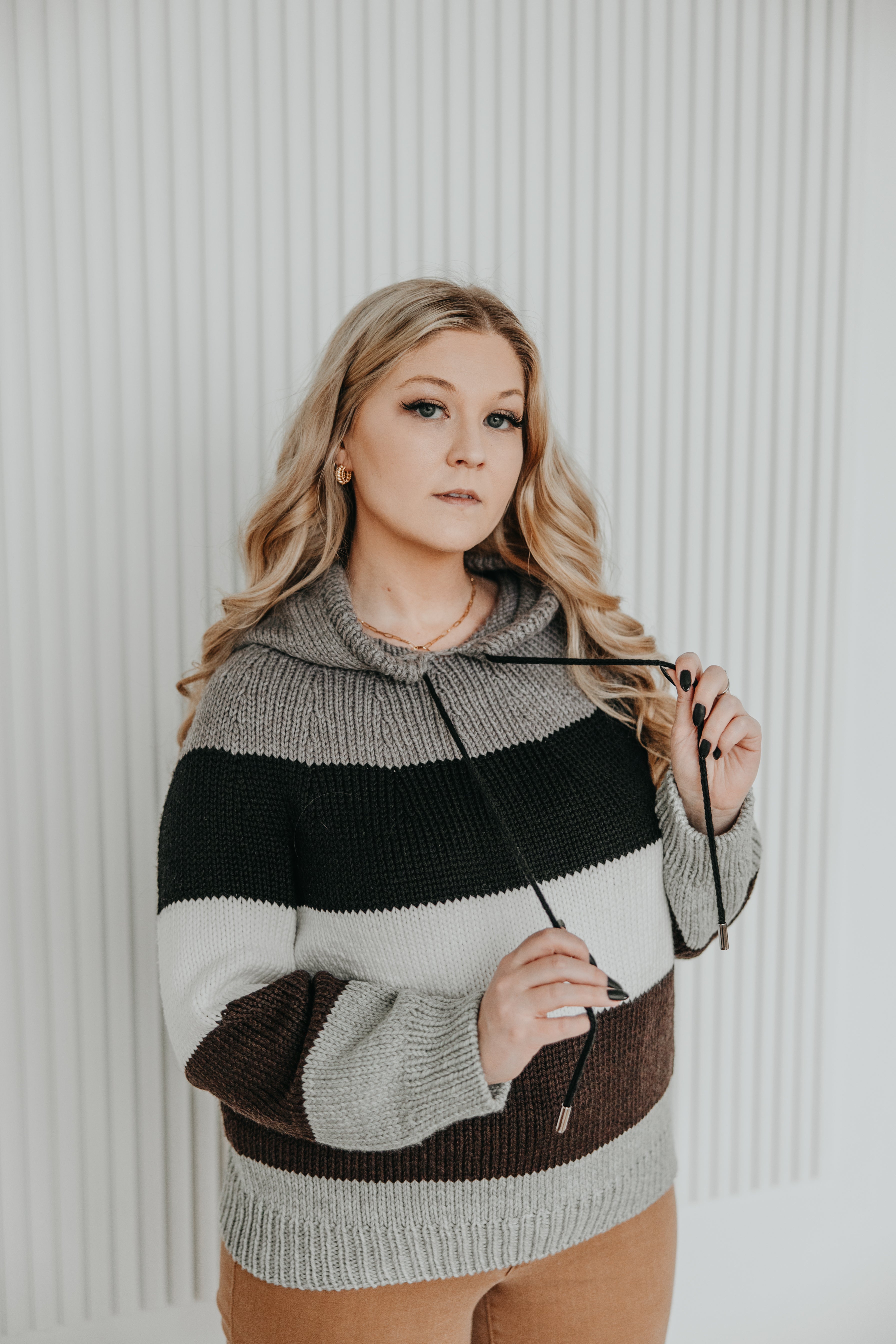 Knit Pattern: Classic Stripe Hoodie