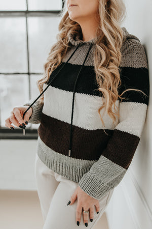 Knit Pattern: Classic Stripe Hoodie