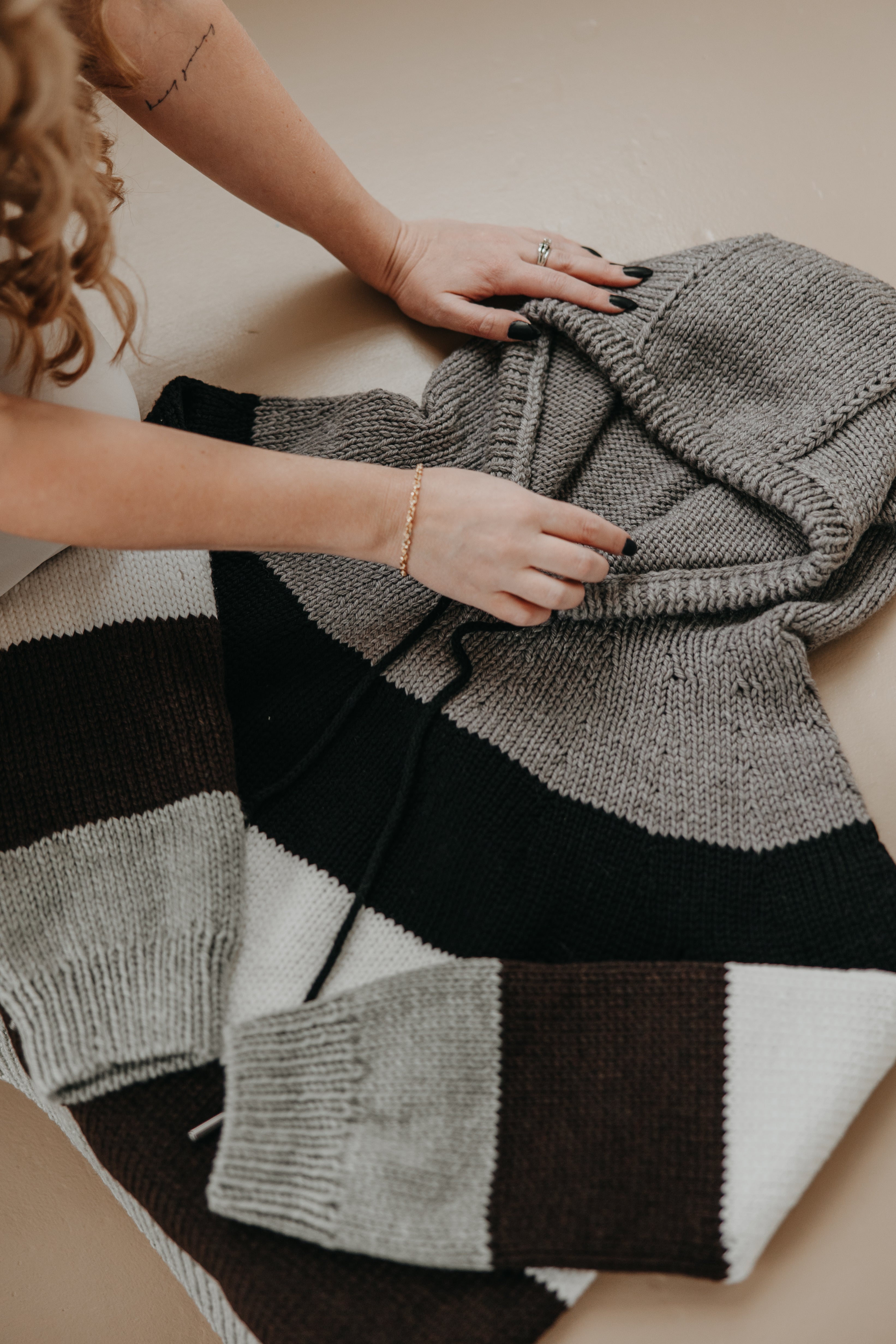Knit Pattern: Classic Stripe Hoodie