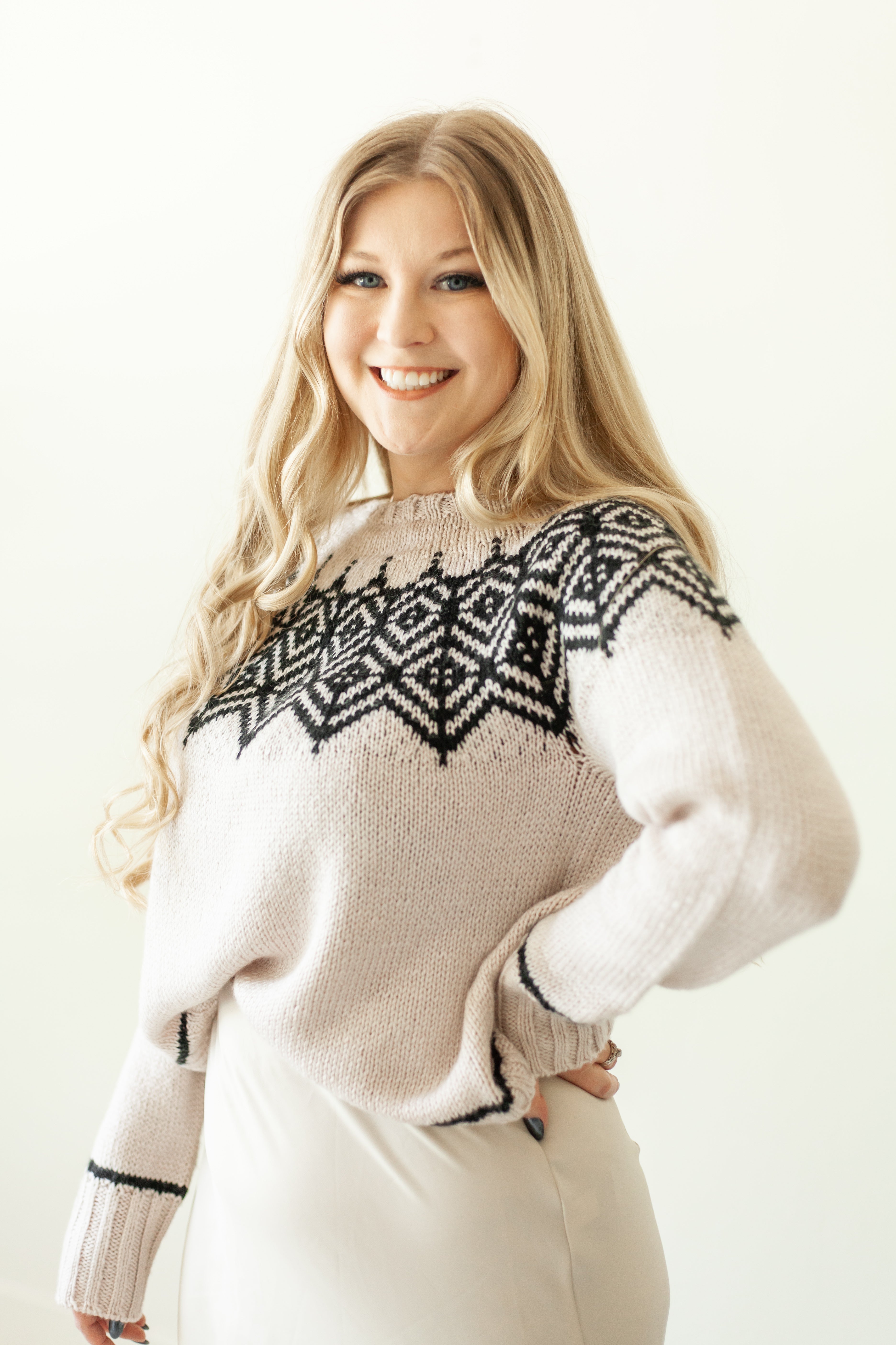 Knit Pattern: Web of Diamonds Sweater