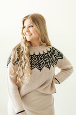 Knit Pattern: Web of Diamonds Sweater