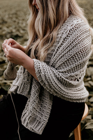Knit Pattern: Eloise Blanket Wrap