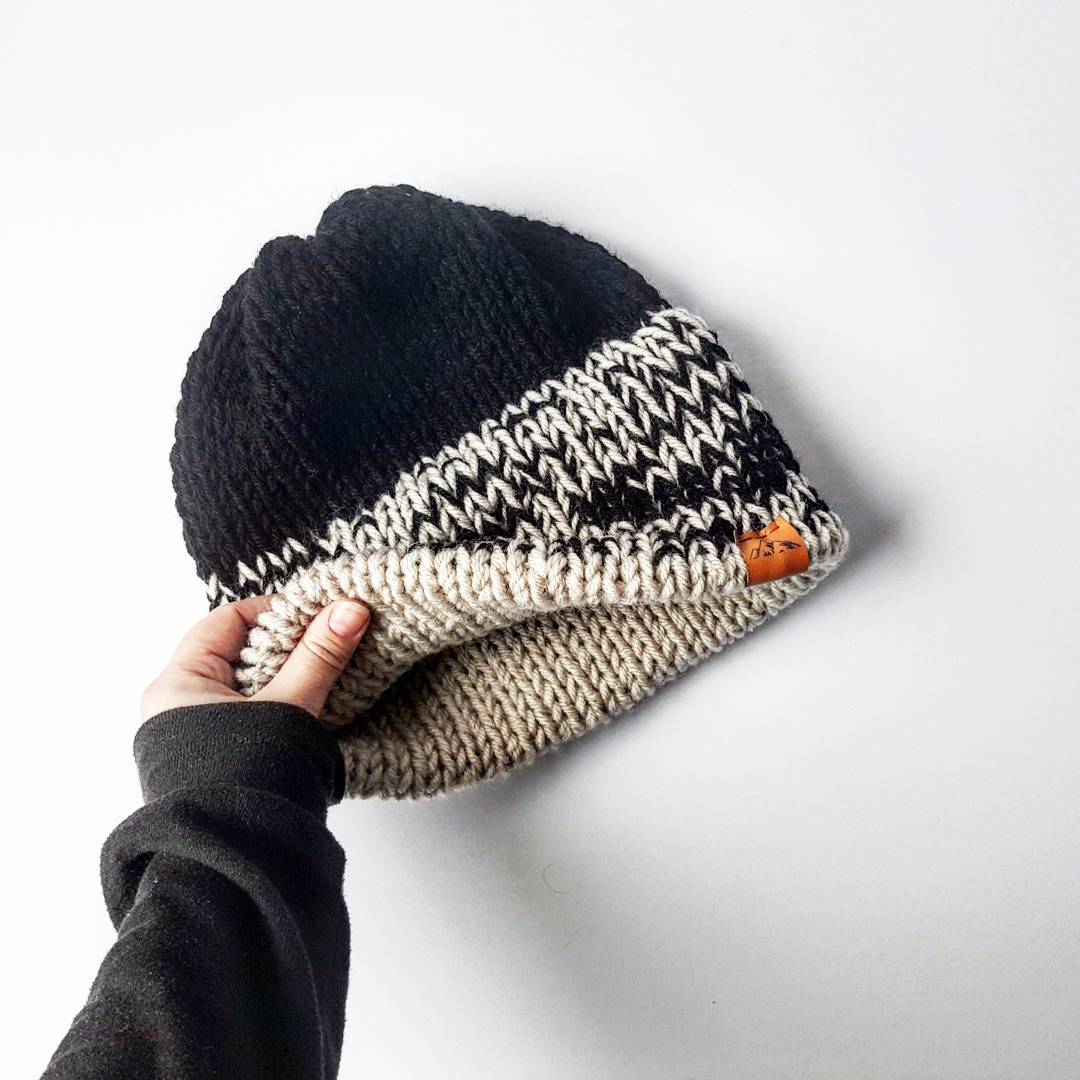 Knit Pattern: Tullamore Double Brim Beanie