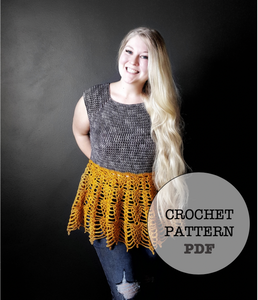 Crochet Pattern: Vantis Peplum